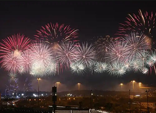 涟水县焰火晚会